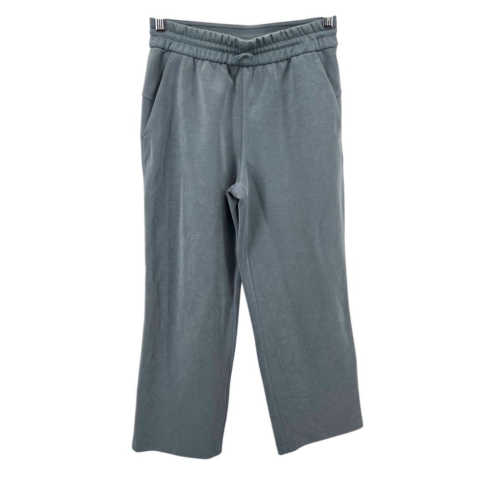 Lululemon Softstreme High-Rise Straight-Leg Sweat Pants Blue Grey LW6BZXS Size 4